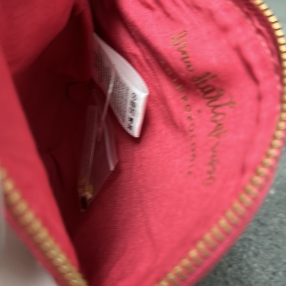 Anthropologie Leather Monogram A Beaded Bag - Picture 7 of 8